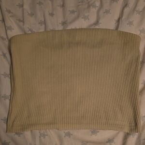 Madewell Ribbed Green Tube Top